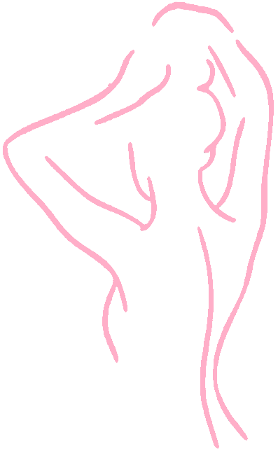 depilacja laserowa ruda śląska kobiece ciało logo różowe