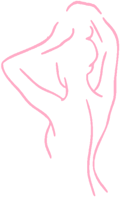 depilacja laserowa ruda śląska kobiece ciało logo różowe