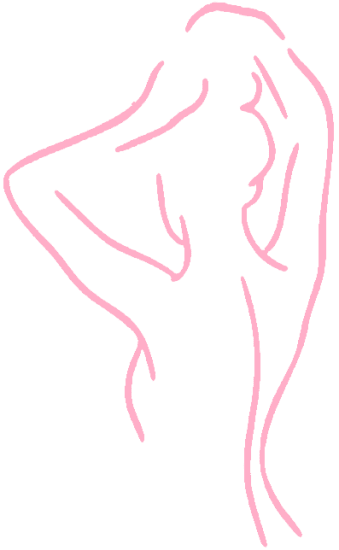 depilacja laserowa ruda śląska kobiece ciało logo różowe